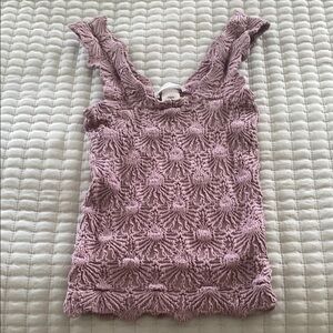 Altar'd State Pink Smocked Knit Tank Top